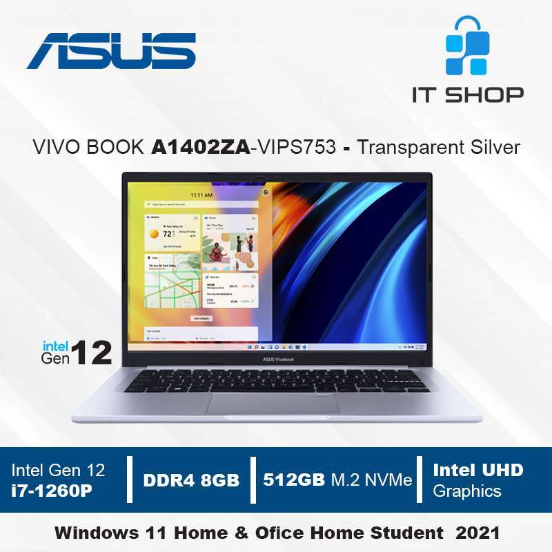 Jual Asus Vivo Book A1402ZA-VIPS753 Core i7 - Silver di Seller IT Shop