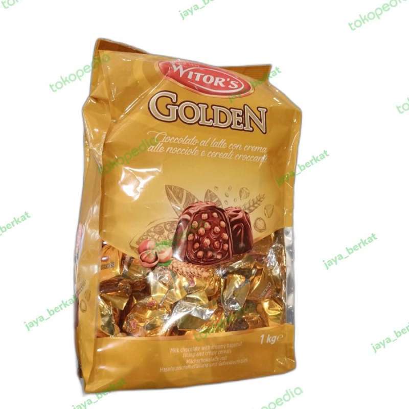 Jual Witor's Golden Pralines Milk Chocolate Chocolate With Creamy Hazel