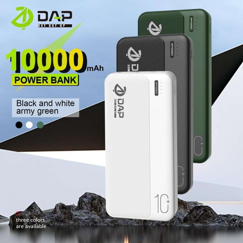 Promo Powerbank Dap 10.000mah Dp110 // 2.4a Dual Input Port Type C