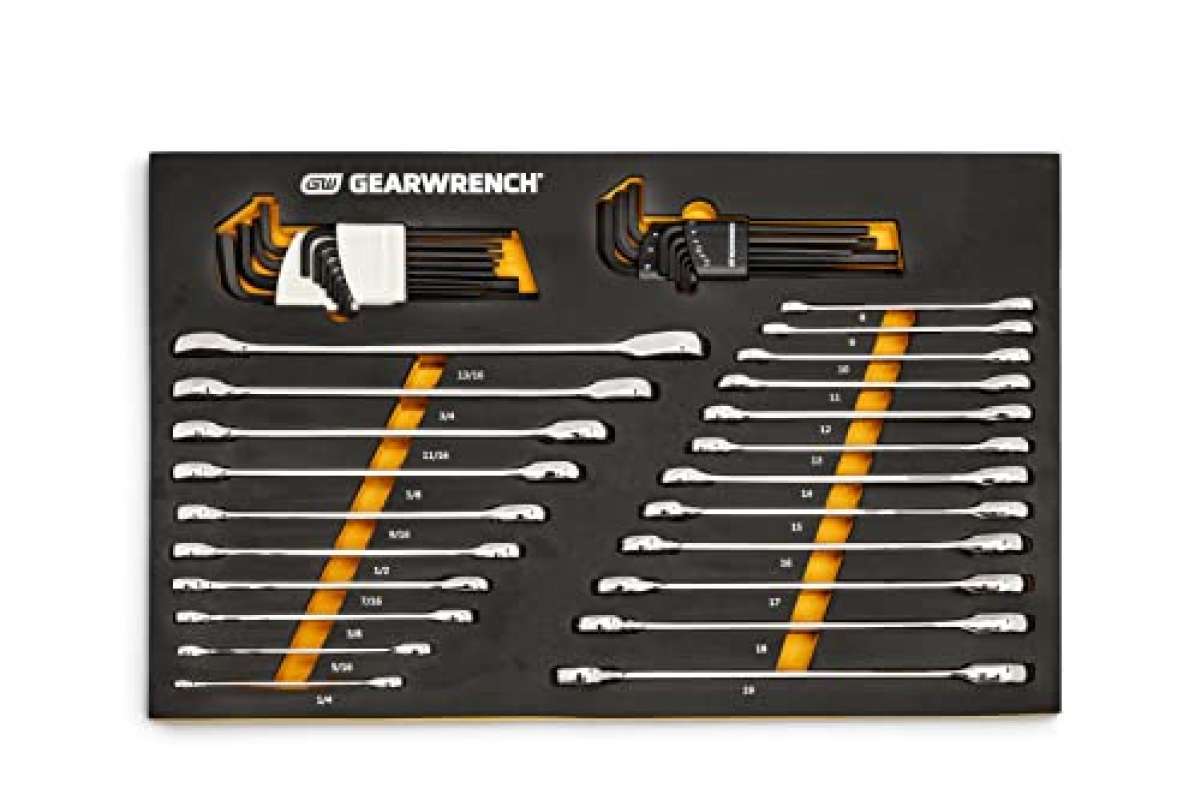 Promo GEARWRENCH 44 Piece 90Tooth SAE/Metric Ratcheting Wrench and Hex