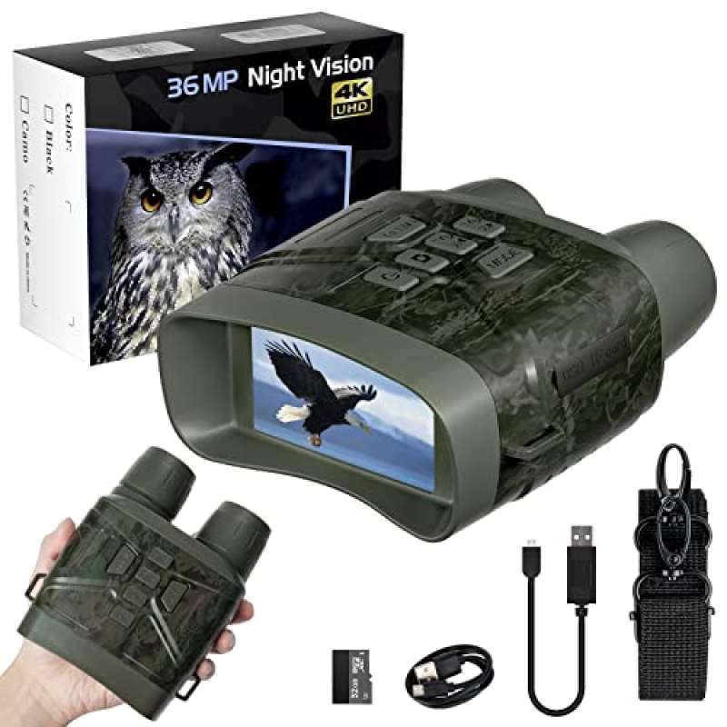 Promo Night Vision Binoculars, 4K Camouflage Night Vision Goggles
