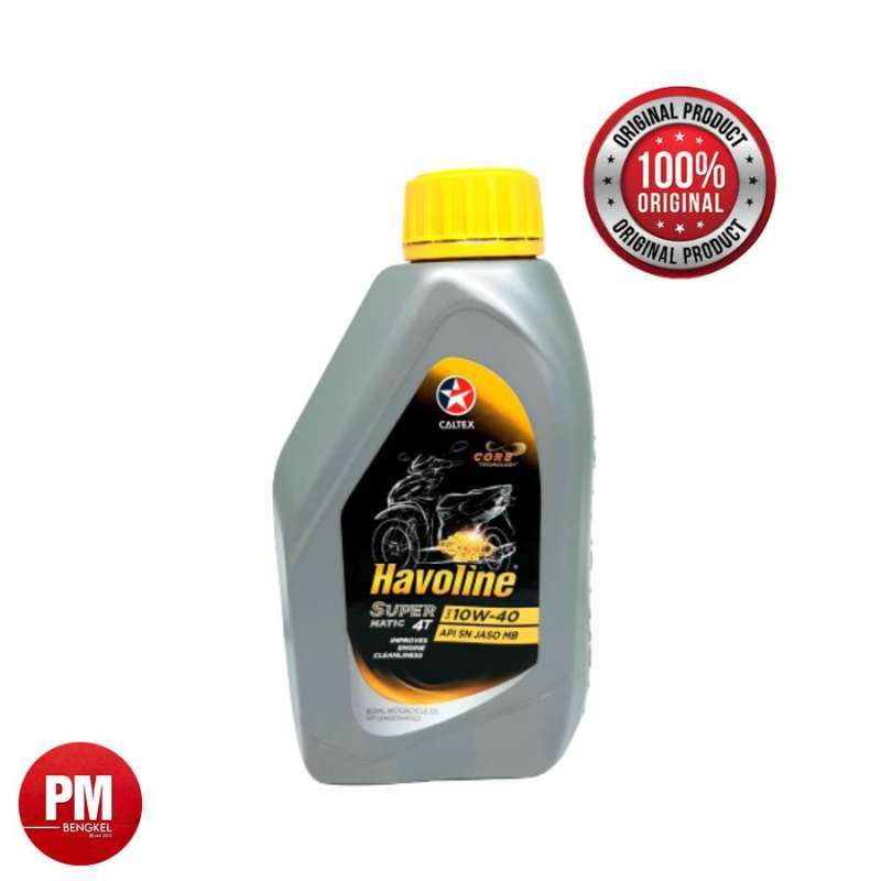 Jual Oli Motor Matic Caltex Havoline Supermatic 4T Sae 10W 40 0.8