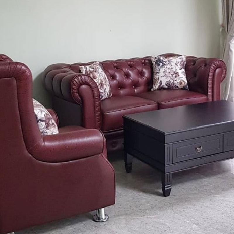 Promo Crown Furniture Sofa Minimalis Q2R + Wingchair [Area Bandung/ Pre