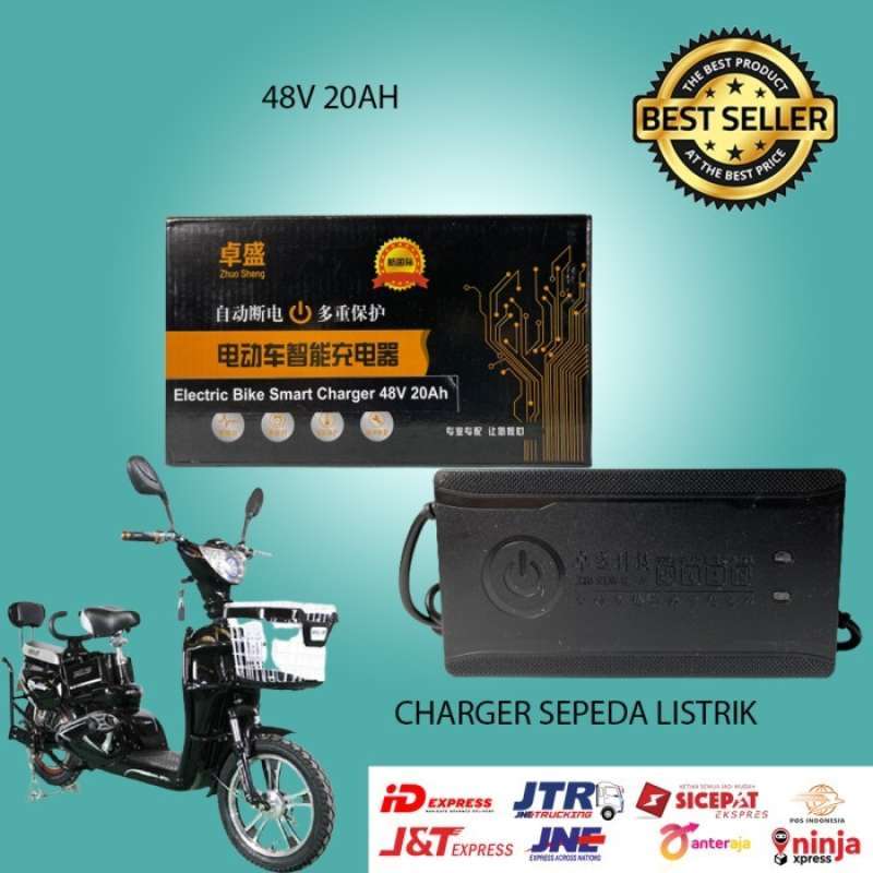 Promo Charger Aki Battery Sepeda Listrik 48V 20Ah Murai Selis Super