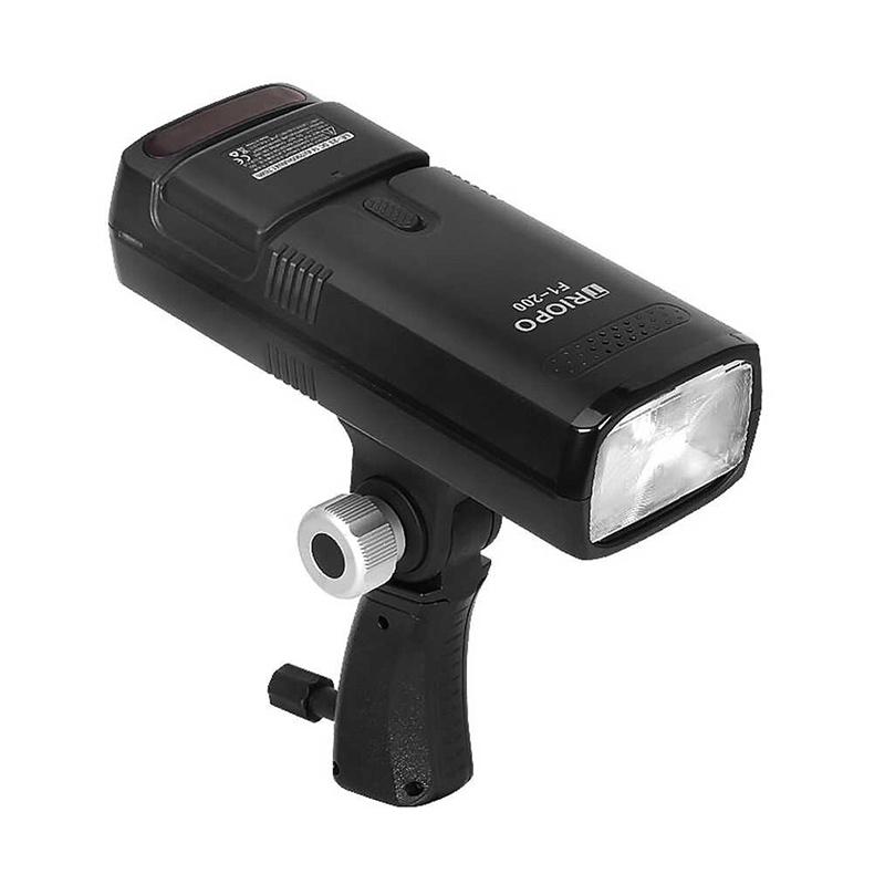 Jual Triopo F1-200 Speedlite Flash Strobe With G1 Trigger - Hitam [2.4g