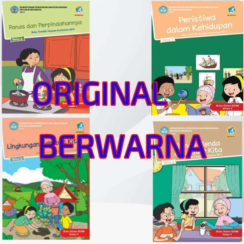 Jual BUKU tematik kelas 5 sd tema 6 sampai 9 di Seller ...