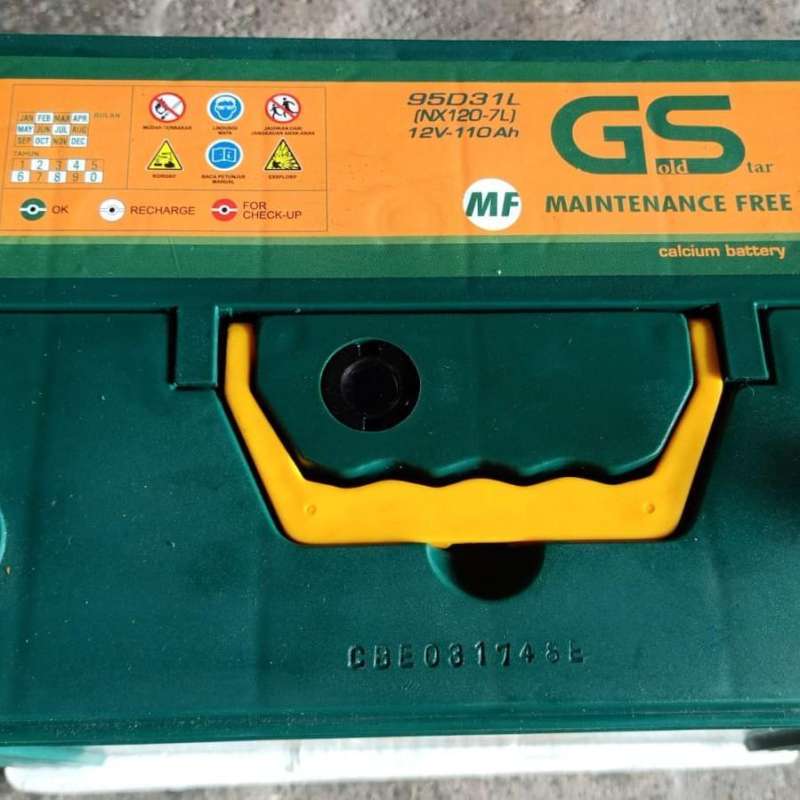 Jual Aki Pajero / GS 95D31L MF Gold Star/ NX120-7L Aki Fortuner