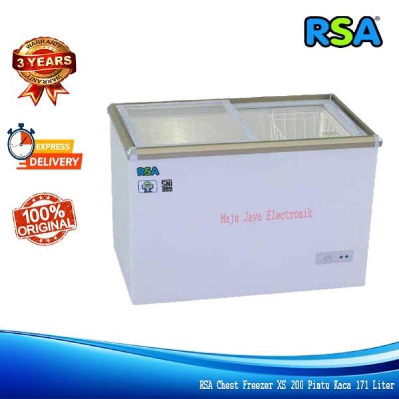 Jual Chest Freezer RSA XS 200 Pintu Geser KACA 171 Liter By GEA di
