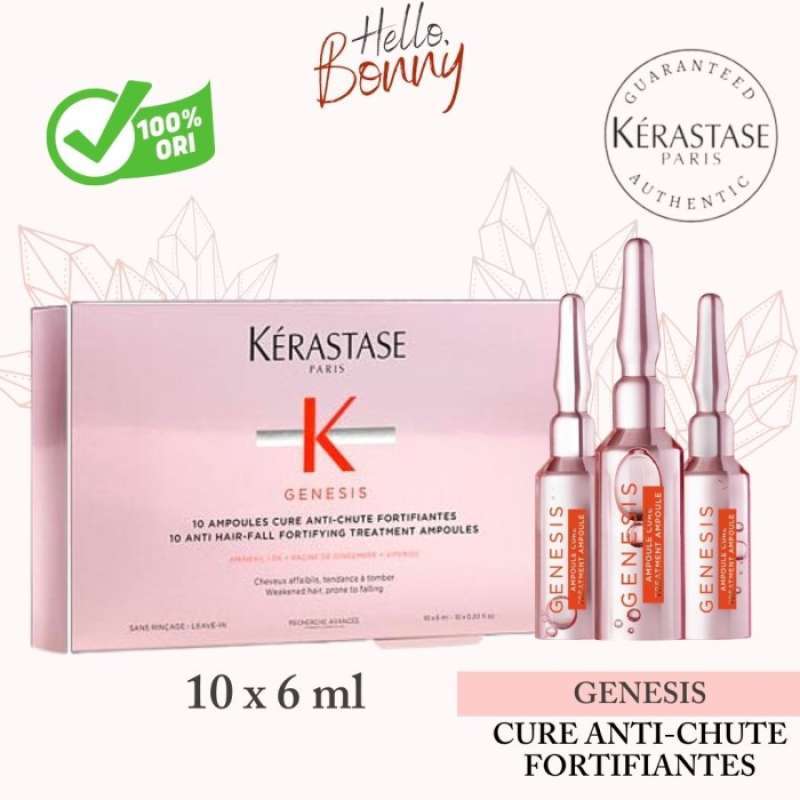 Jual KERASTASE GENESIS AMPOULES CURE ANTICHUTE FORTIFIANTES (10 x