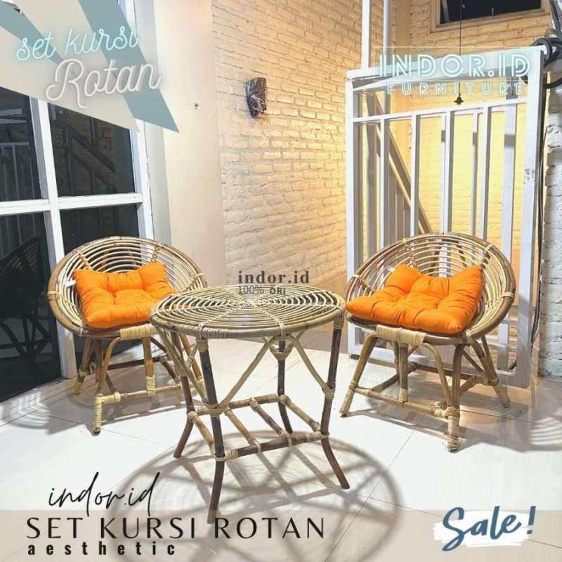 Jual Kursi Santai Teras Rotan Mewah Kursi Santai Rotan Ruang Tamu