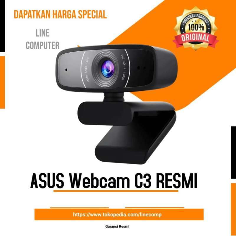 Jual Asus Webcam C3 With 1080p 30 Fps Recording & Beamforming Mic Di ...