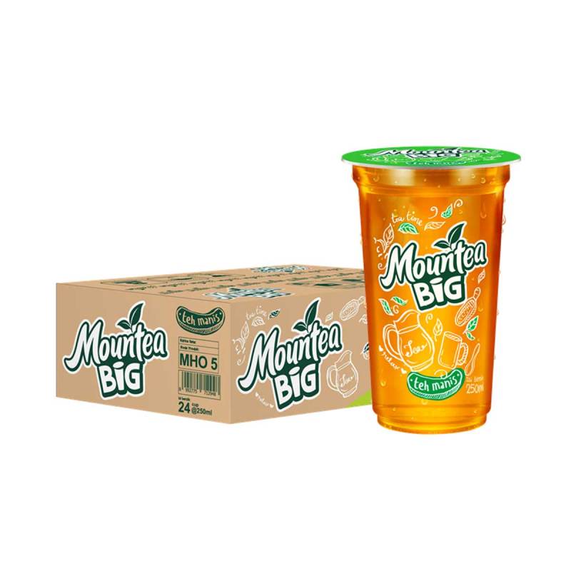 Jual Mountea Big Original Minuman Kemasan [250 mL/ 24 Cup] di Seller