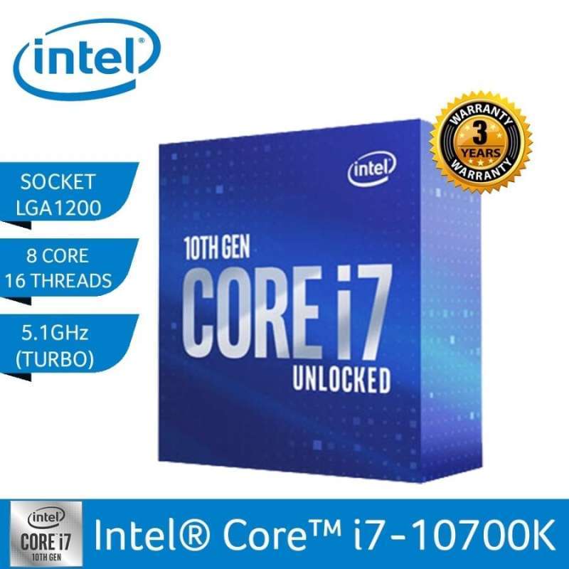 Jual Intel Core I7 10700K Box 3.8GHZ LGA 1200 10th Gen Comet Lake di ...
