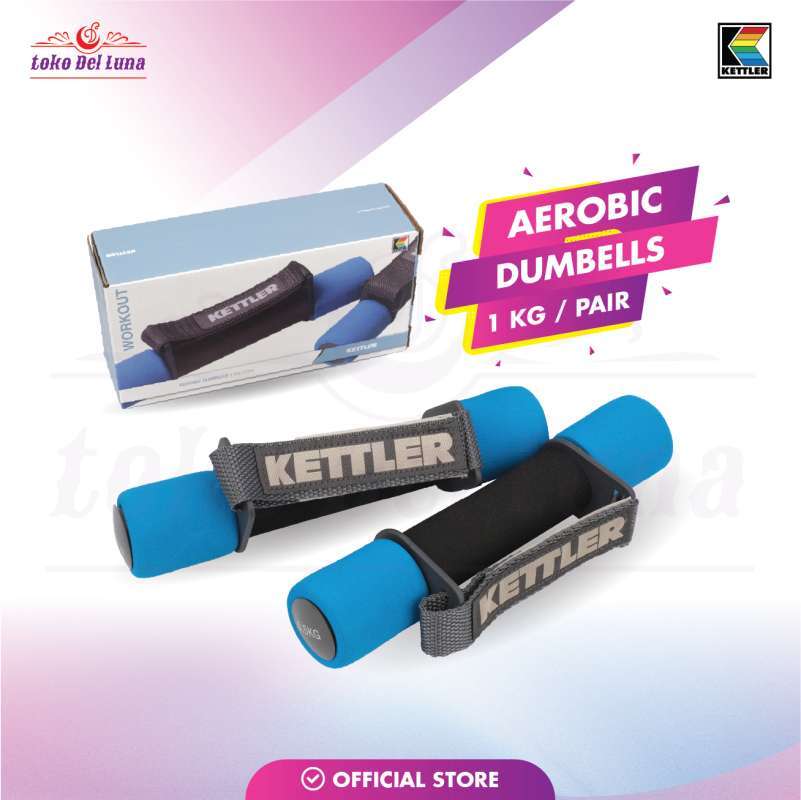 Jual KETTLER Aerobic Dumbell 1Kg/Pair ( 2 x 0.5Kg ) di Seller toko Del