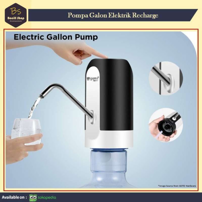 Jual Alat Penyedot Air Minum Galon Dispenser Elektrik - Putih di Seller ...