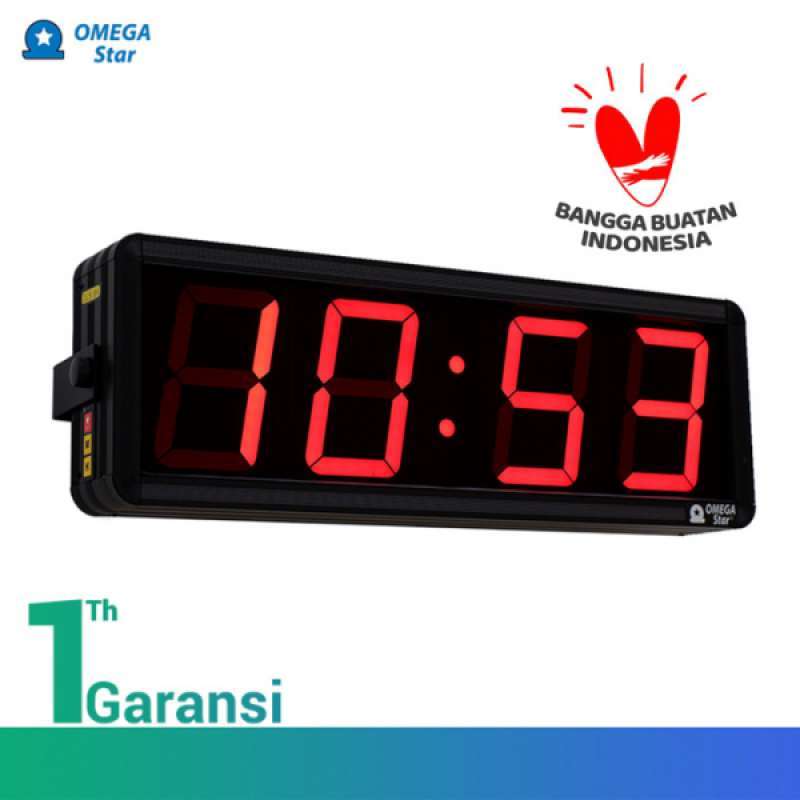 Promo Jam Digital Dinding 7 Segment 4 Inch Omega Star Diskon 15 Di