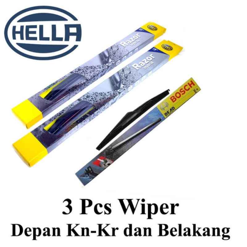 Jual Hella Razor Hybrid Wiper New Jazz Ge Rs [3pcs/ Kanan-Kiri Dan ...