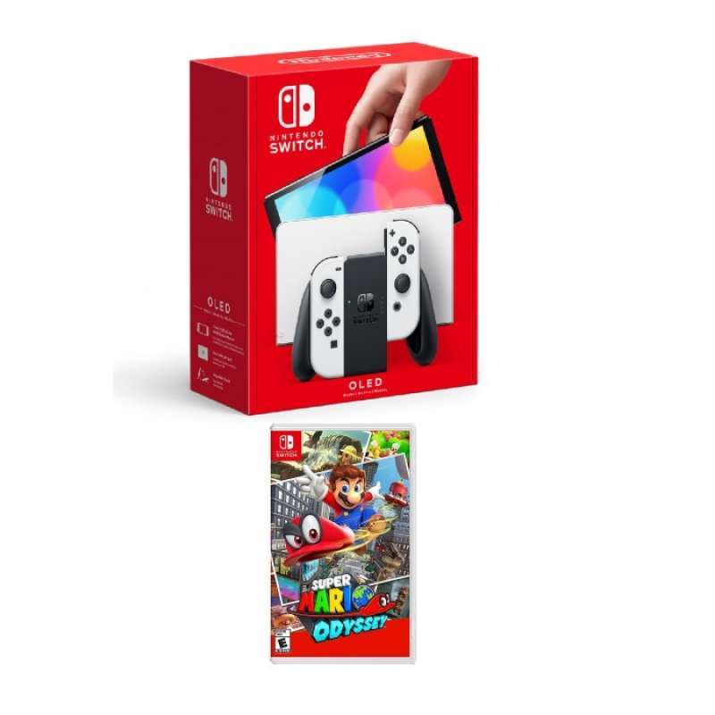 Jual Nintendo Switch OLED White Super Mario Odyssey di Seller Silvanna ...
