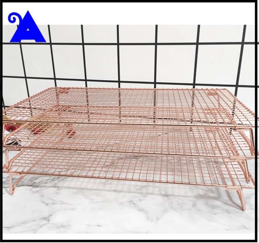Jual Cooling Rack Stainless Rose Gold / Rak Tatakan Pendingin Kue Besar