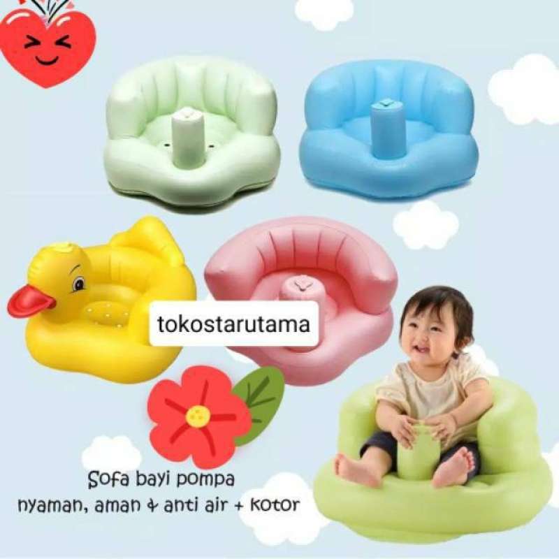 Jual Sofa Kursi Angin Sendiri Duduk Bayi Bebek Makassar Sofa Tiup