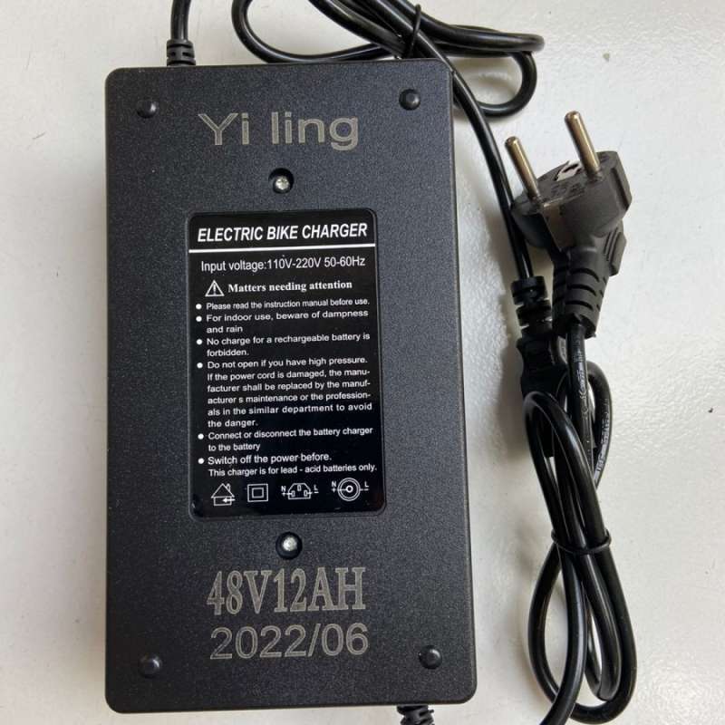 Promo Charger Aki Battery Sepeda Listrik 48V 12Ah Super Rider Unity