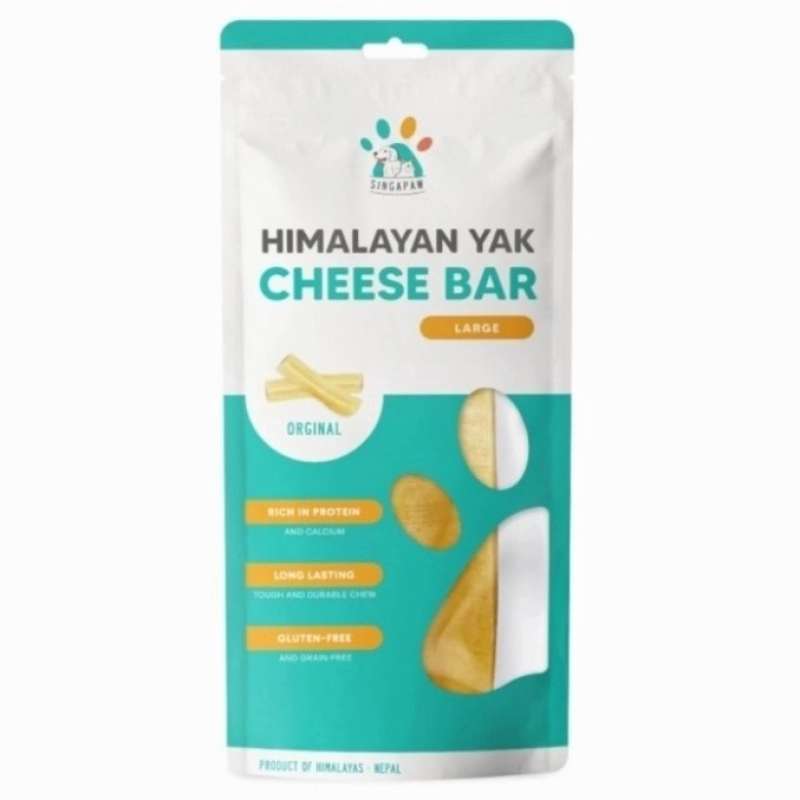 Promo Singapaw Himalayan Yak Cheese Bar Original Large Dog Snack