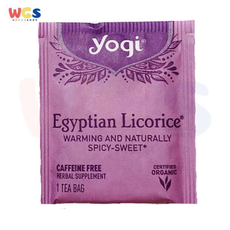 Jual Yogi Tea Egyptian Licorice Caffeine Free Tea Bags 2g di Seller