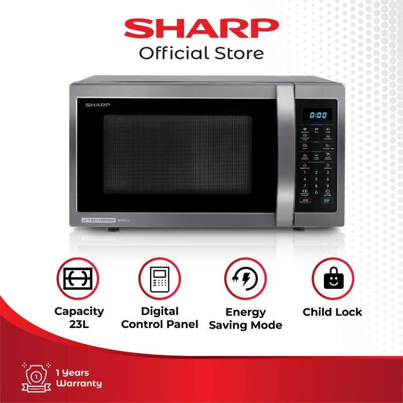 Promo Sharp R650gx(bs) Microwave Grill Inverter 23 Liter Diskon 33 Di Seller Sharp Official