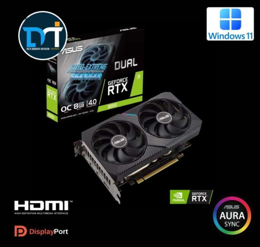 Carte Graphique KFA2 GeForce RTX 3050 8GB GDDR6 – Occasion, Comme Neuve