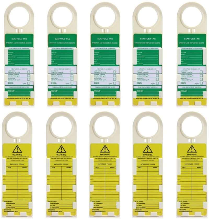 Promo Scaffold Inspection Tags, Scaffold Tags, Scaffold Safety Tags ...