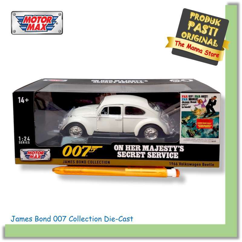 Jual Motor Max James Bond 007 Collection 1966 Volkswagen Beetle 1:24 On ...
