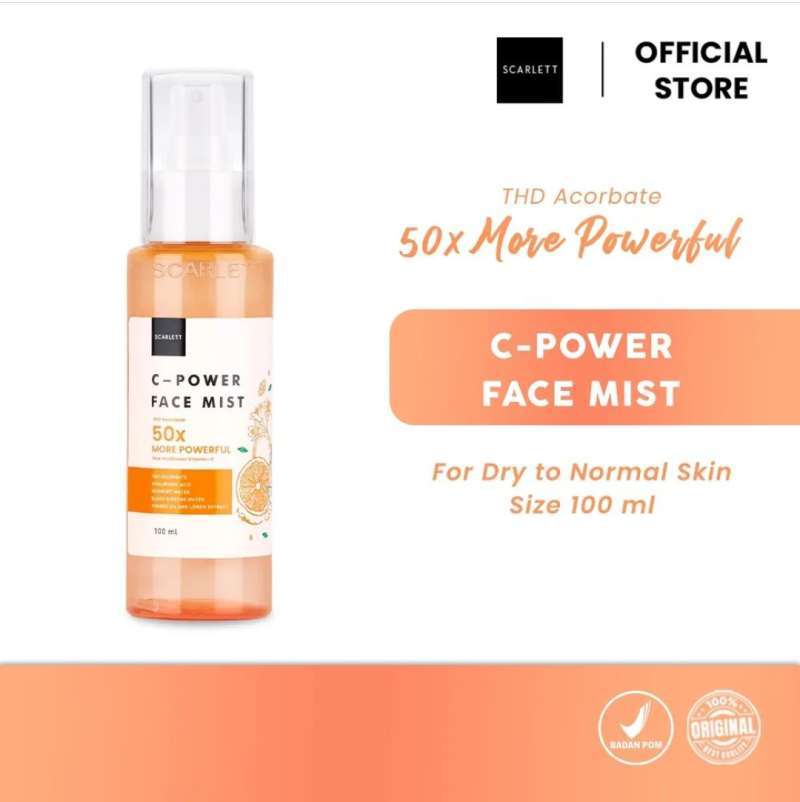 Jual Scarlett Scarlet Skarlet Cpower Face Mist Vitamin C Spray Wajah