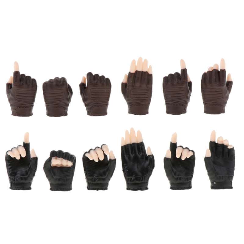 Jual OEM Hands Grasping Model for Action Figure Body Parts [6 Pairs/12