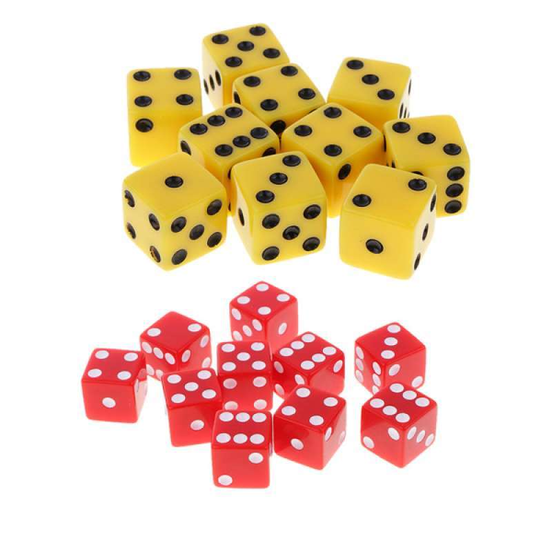 wholesale prices 20 Pcs D6 Dice Set Plastic for Dungeons and Dragons