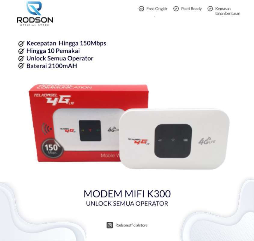 Jual Modem Wifi Telkomsel 4G LTE Unlock All Operator di Seller NEW