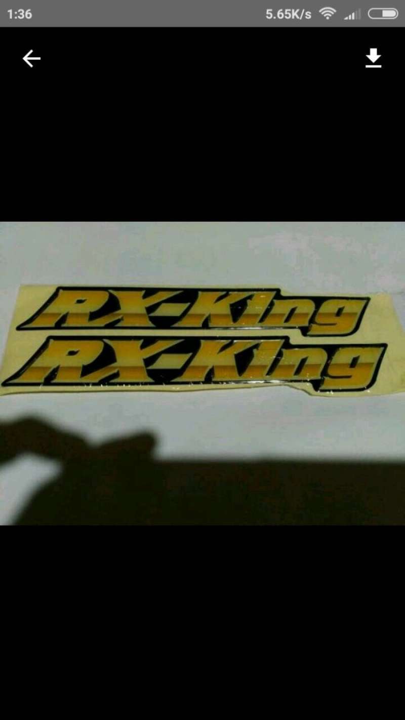 Jual STIKER TIMBUL TULISAN RX KING UNTUK TANGKI ATAU BOX AKI di Seller