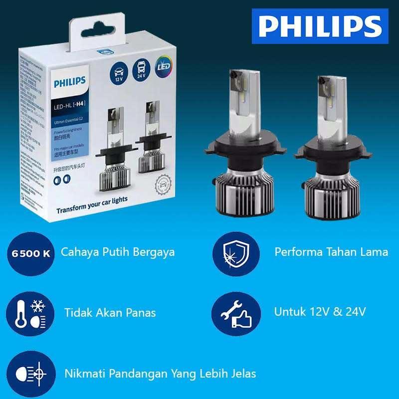 PHILIPS Ultinon Essential G2 H4 6500K Garansi Bulan | atelier-yuwa.ciao.jp