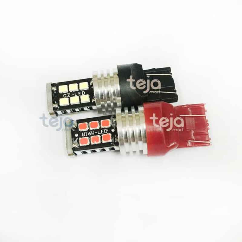 Jual Lampu Rem Led T20 4 Kawat Manteng 15 Titik Extreme Bright Mobil ...