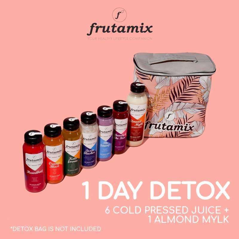 Jual FRUTAMIX Paket Detox 1 DAY Cold Pressed Juice Immune Booster