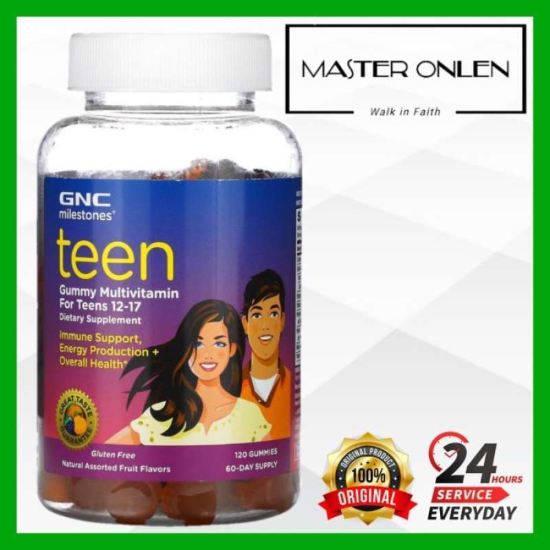 Jual GNC Milestones Teen Gummy Multivitamin 120 gummies Usa