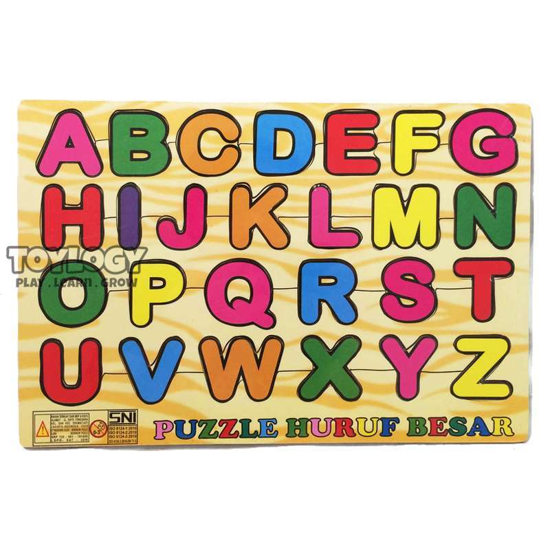 â Mainan Edukasi Anak Puzzle Kayu Abjad Alphabet Huruf Besar Kapital