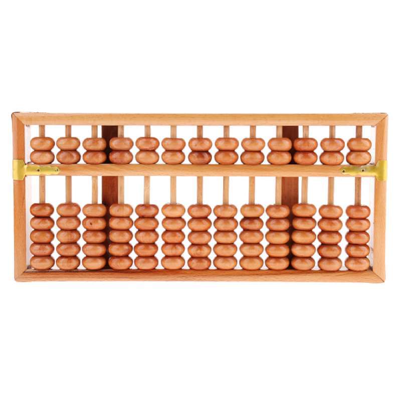 Chinese Counting Tool 5-Row Vintage Chinese Wooden Abacus