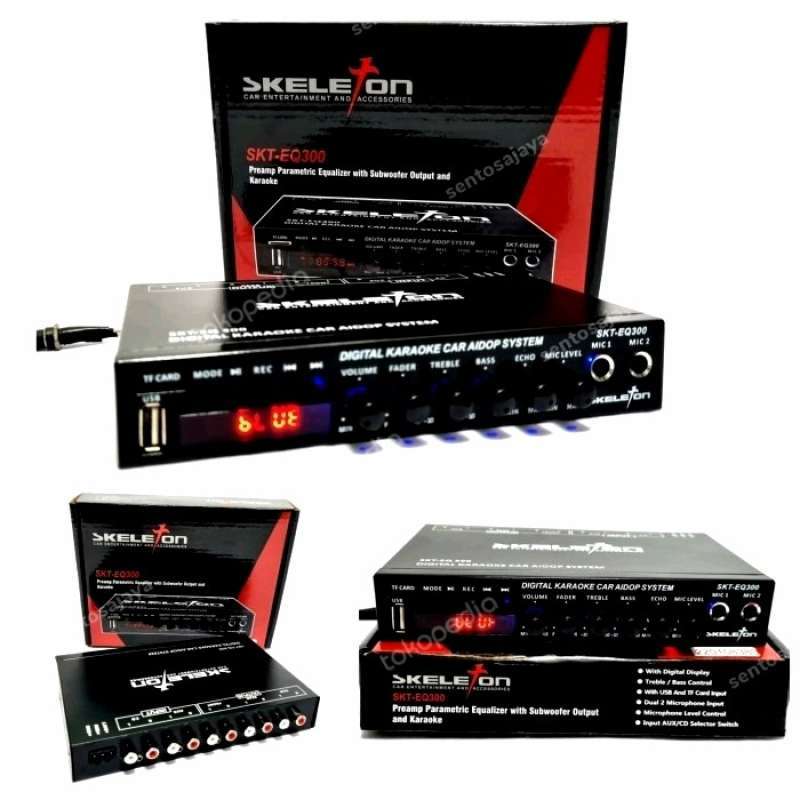 Promo Preamp Parametric Equalizer Usb / Tf Card Bluetooth SKELETON SKT ...