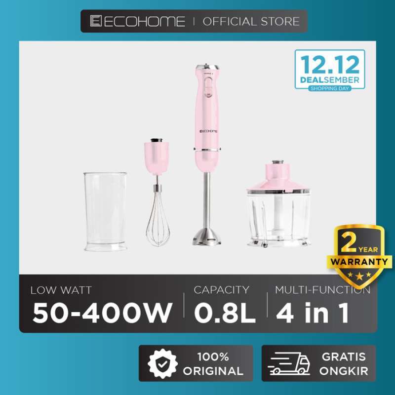 Jual Ecohome Hand Blender EHB333 4 in 1 Multi Fungsi di Seller