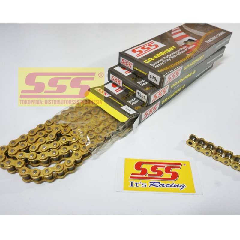 Promo RANTAI SSS 428 HSBT GOLD 120L SATRIA FU SONIC MX GTR VIXION RX