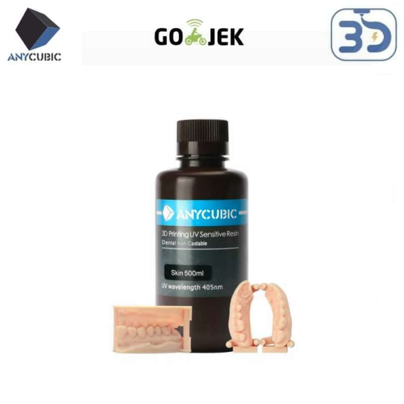 Jual Anycubic Dental Non Castable Resin 3D Printer 500 Gram Stok Baru