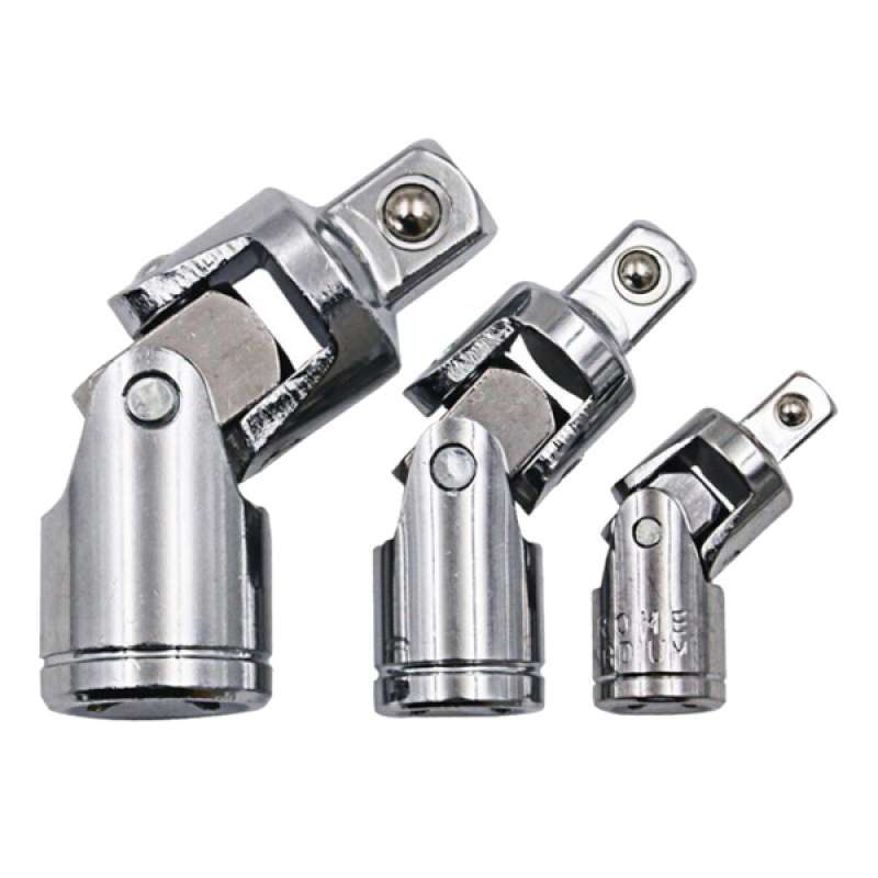 Jual 3pc Universal Ratchet Joint Socket Adapter 1/4 3/8 1/2 Sleeve
