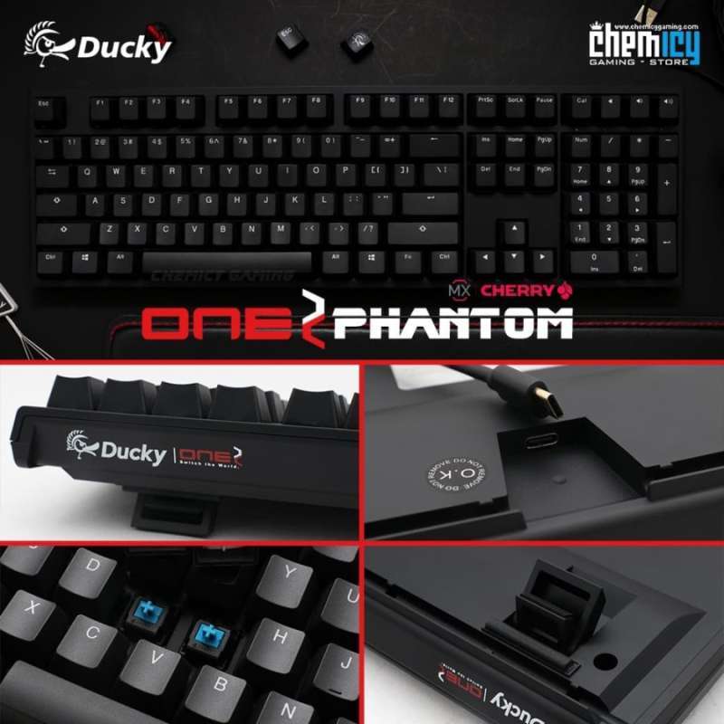 Jual Ducky One 2 Phantom Black Fullsize Mechanical Gaming Keyboard