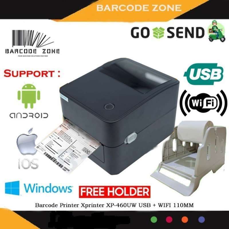 Promo PRINTER BARCODE THERMAL XPRINTER XP-460UW WIFI print label RESI ...