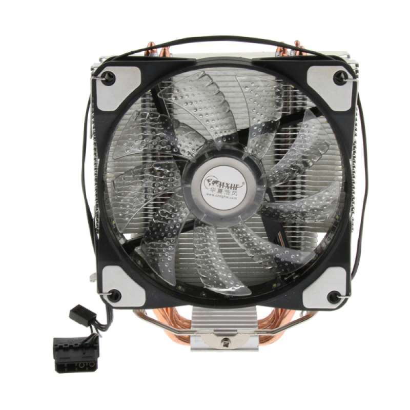 Jual Computer Cpu Cooler Fan Heatsink With 4 Heat Pipe 12cm Cooling For ...